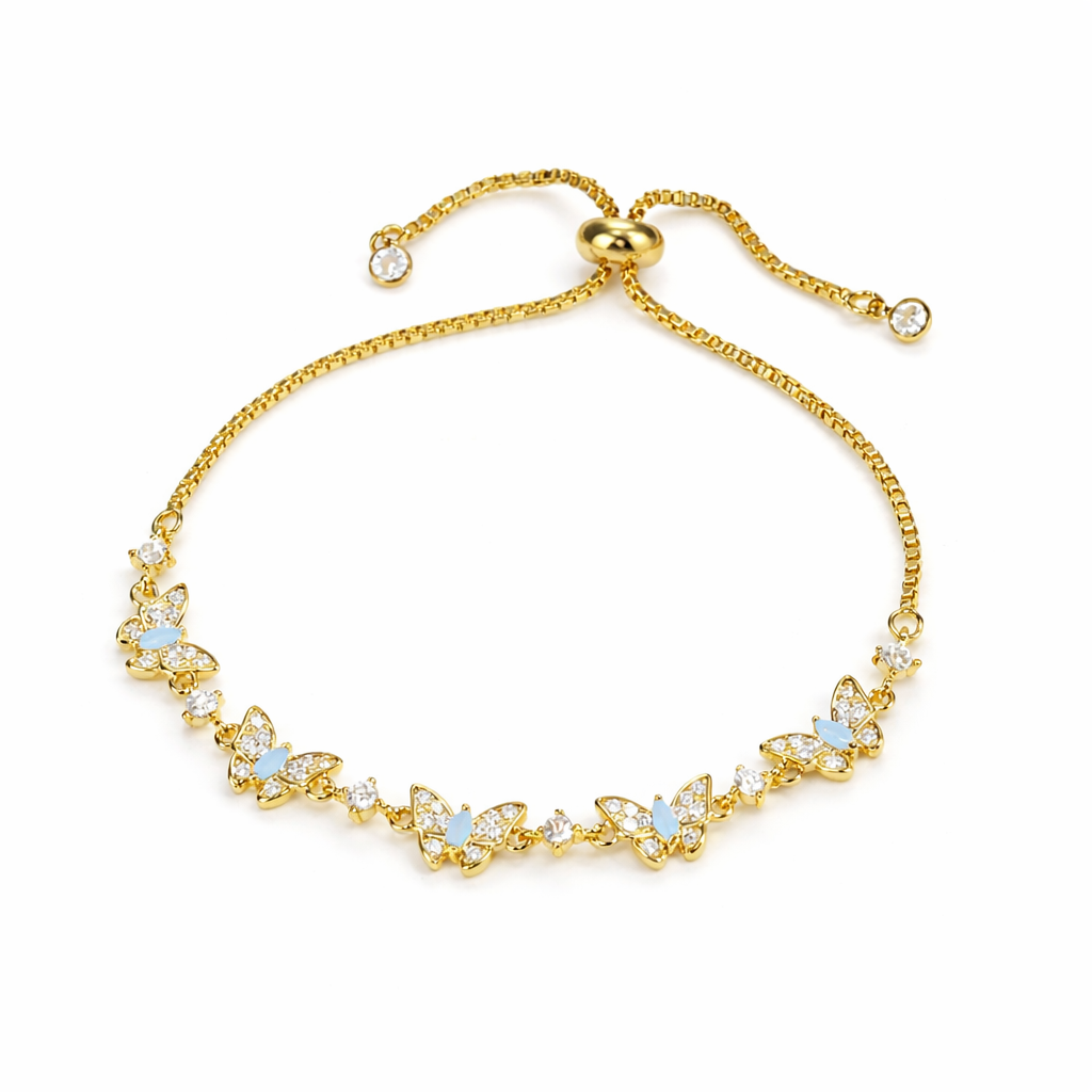 Aurelia Multi-Butterfly Bracelet