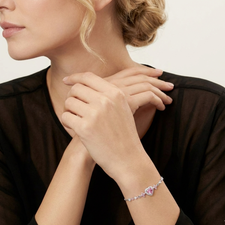 Flora Heart Bracelet