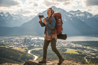 a genz woman who likes to travel