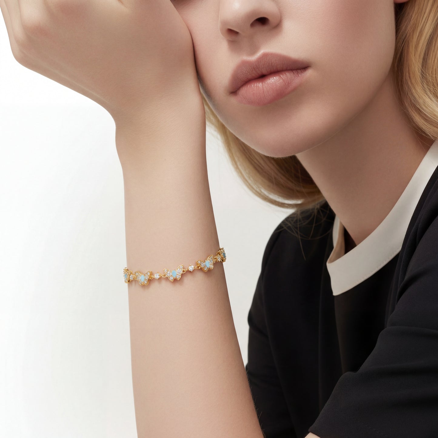 Aurelia Multi-Butterfly Bracelet